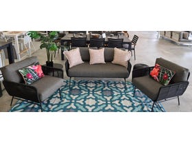 FLOORSTOCK SALE - Brielle 3pc Outdoor Lounge Setting