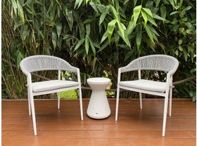 Nivala 3pc Balcony Setting with Solo Side Table 