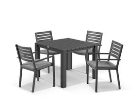 Adele Table With Mayfair Chairs 5pc Outdoor Dining Setting 