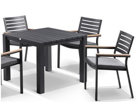 Adele table with Astra  Chairs 5pc Outdoor Dining Setting