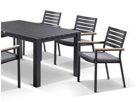 Adele table with Astra  Chairs 9pc Outdoor Dining Setting