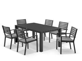 Adele Table With Mayfair Chairs 7pc Outdoor Dining Setting