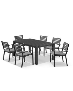 Adele Table With Mayfair Chairs 7pc Outdoor Dining Setting