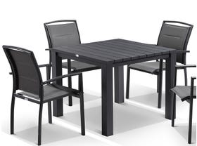 Adele table with Verde chairs  5pc Outdoor Setting