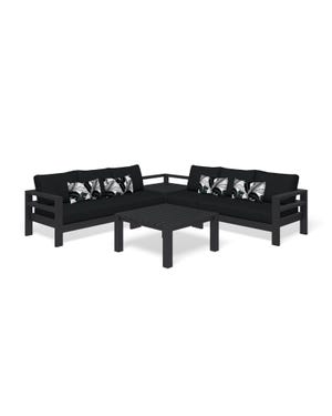 Aspen 6 Seater -Charcoal / Sooty 
