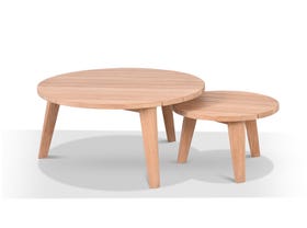 Atoll Outdoor Round Coffee Table Set 