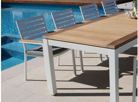 Barcelona Table with Astra Chairs 9pc Outdoor Dining Setting 