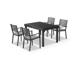 Bronte Extension table with Mayfair Chairs - 9pc Outdoor Dining Setting