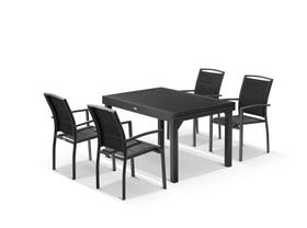 Bronte Extension table with Verde  Chairs - 9pc Outdoor Dining Setting