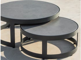 Burford Ceramic Round Coffee Table Set 