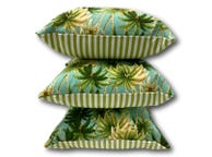 Coco Palm Verde Stripe Outdoor Cushions 3 Pack 