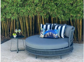 Tropicalia Porcelain Blue Outdoor Euro Bolster Cushion 