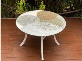 Domiziani Forma Lava Stone 120cm Round Dining Table