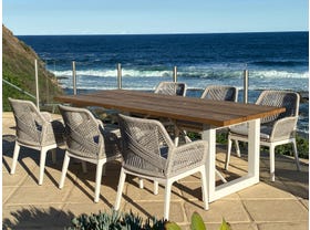 Laguna Table with Serang Chairs 7pc Outdoor Dining Setting 