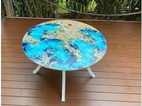 Domiziani Luna Rossa Lava Stone 120cm Round Dining Table