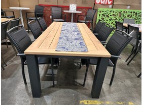 FLOORSTOCK SALE - Corfu Table With Verde Chairs 7pc Outdoor Dining Setting