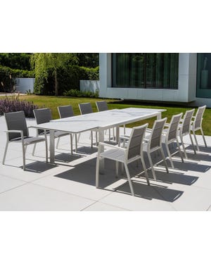 Ceramic Table - Tellaro Table with Marbella Dining Chairs 
