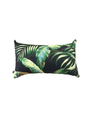 Palmiers in Night Outdoor Euro Bolster Cushion