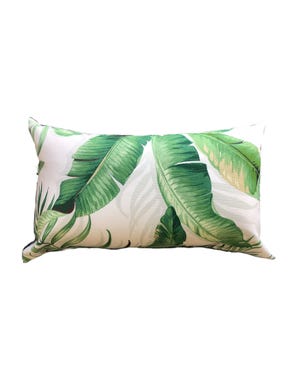 Palmiers in Verde  Outdoor Euro Bolster Cushion