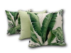 Palmiers Verde Quay Outdoor Cushions 3 Pack 