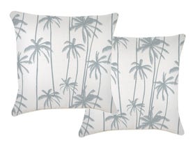 Tall Palms Smoke 60cm Outdoor Cushions 2 Pack