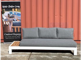 FLOOR STOCK SALE - Aspen Teak Platform RH 3 Seater Sofa