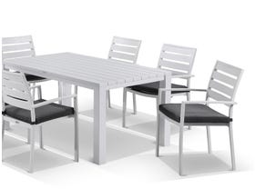 Adele table with Twain Chairs 7pc Outdoor Dining Setting