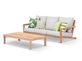 Outdoor Timber Lounge -Hampton 4pc Sofa 
