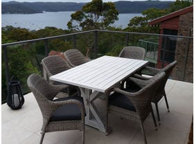 Vogue table with Essex Chairs  - 7pc Outdoor Dining Setting